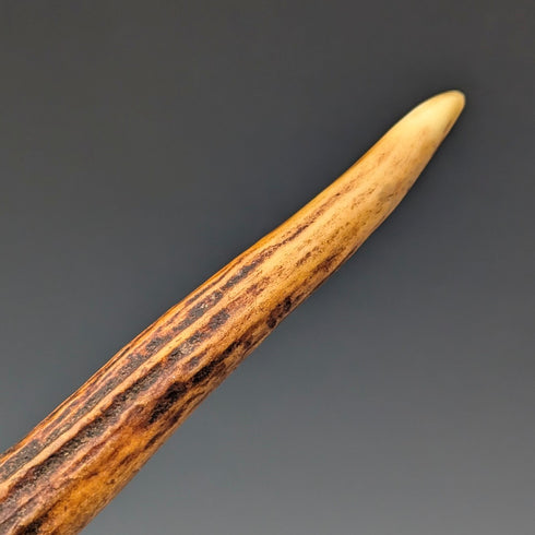 英國古董鹿角手柄牛排餐具 6 對套裝 Harrison Fisher & Co